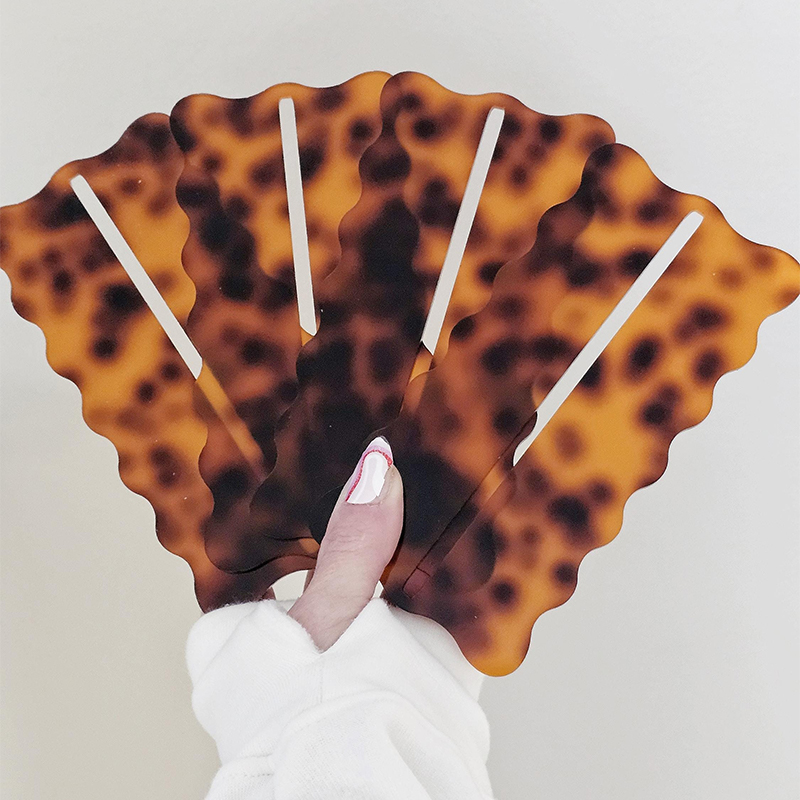 Personalized Tortoise Shell Mahjong Line Finder Scalloped Tortoise Shell Mahjong Line Reader Gifts for Mahjong Lovers