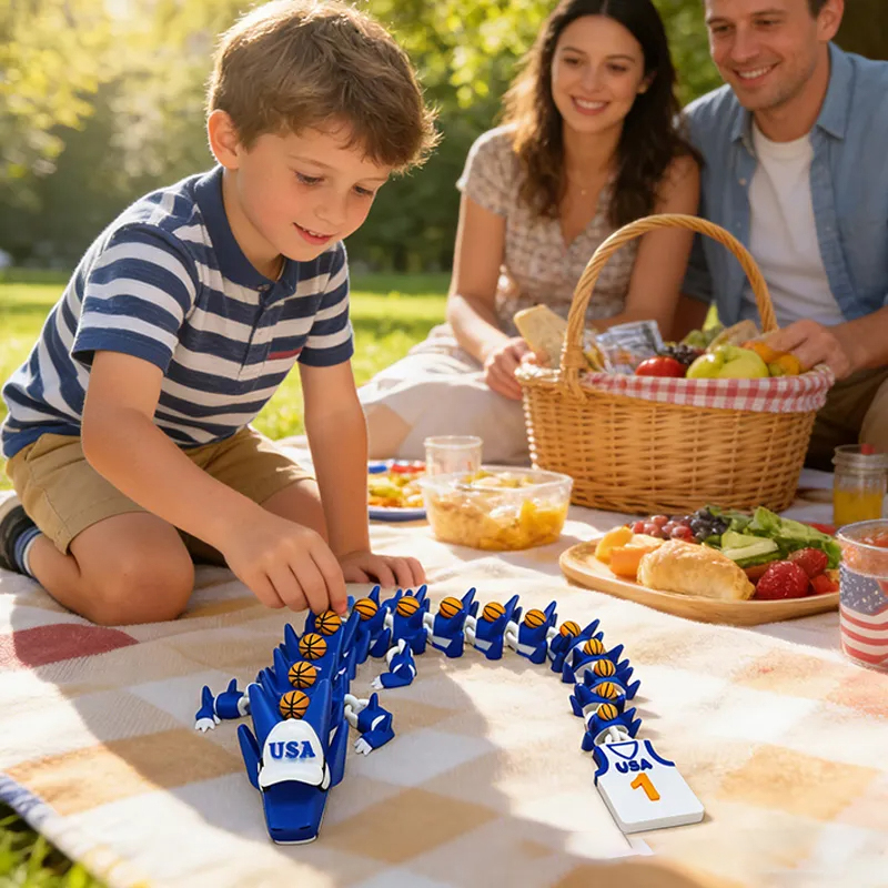 Personalized 3D Printed Basketball Dragon Toy with Custom Jersey for Basketball Loving Kids