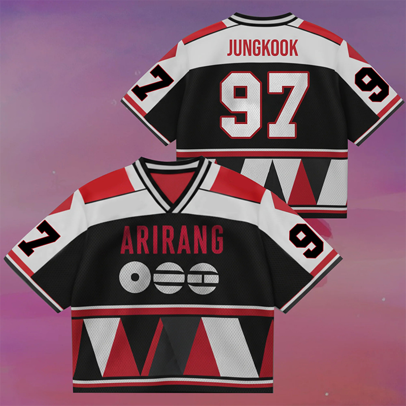Personalized K-Pop Arirang Theme Crop Jersey BTS 2026 World Tour Jersey  for ARMY