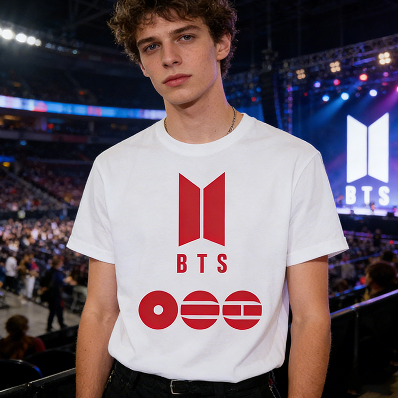 Personalized BTS World Tour T-Shirt Korean Pop Group Shirt K-pop Lover Gift