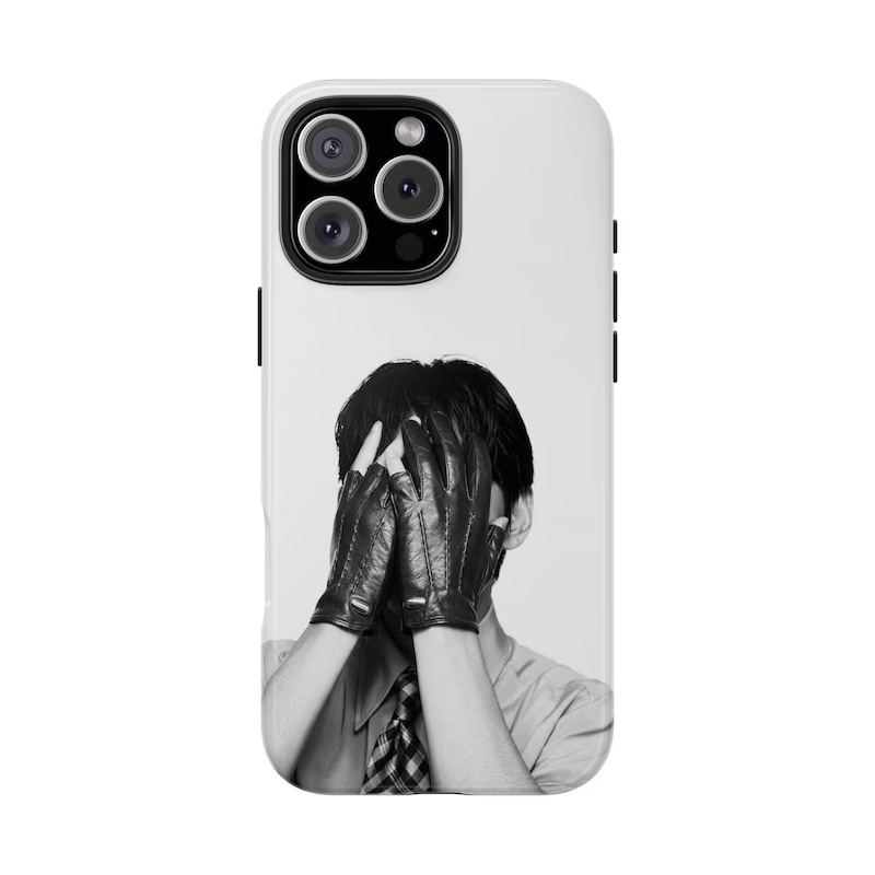 Vintage Kpop World iPhone Case Retro Black & White Aesthetic Case Album Fan Gift