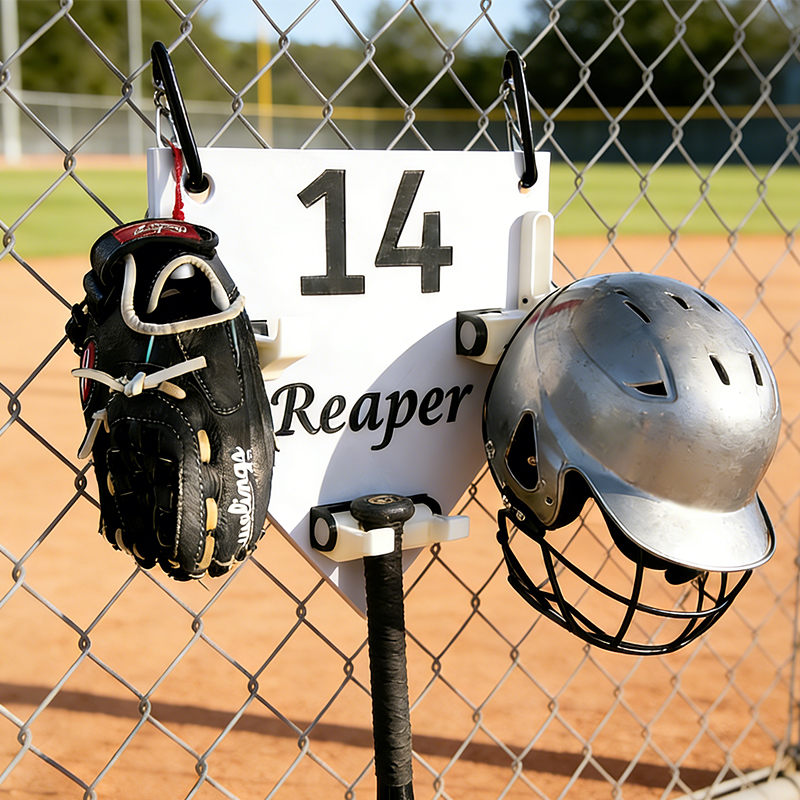 Personalized 3D Printed Dugout Organizer for Baseball and Softball Players   