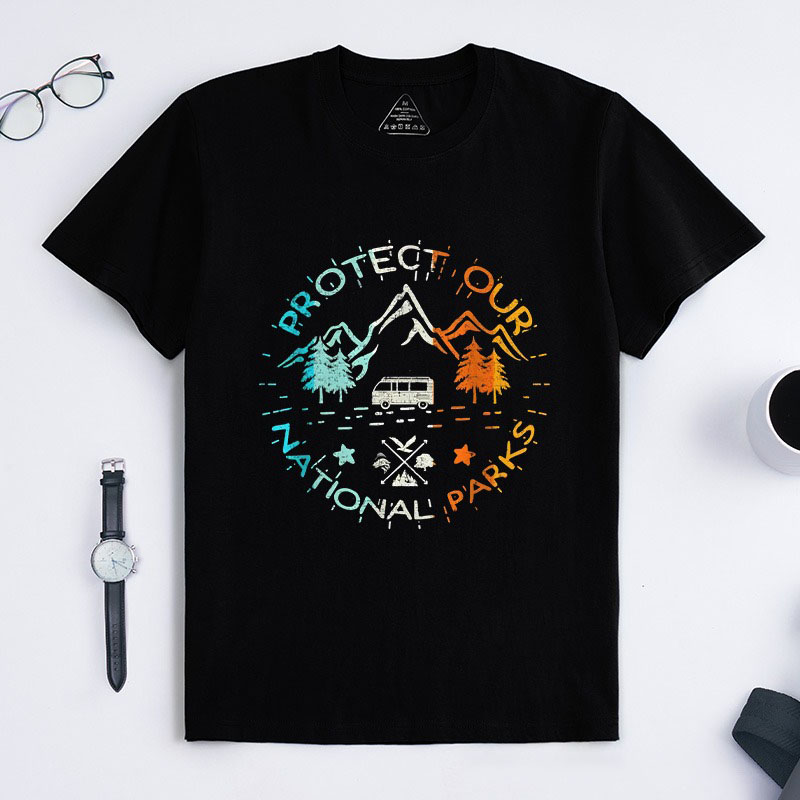 Personalized Protect Our National Parks T-Shirt Camping Hiking T-Shirt Gift for Outdoor Camping Adventure