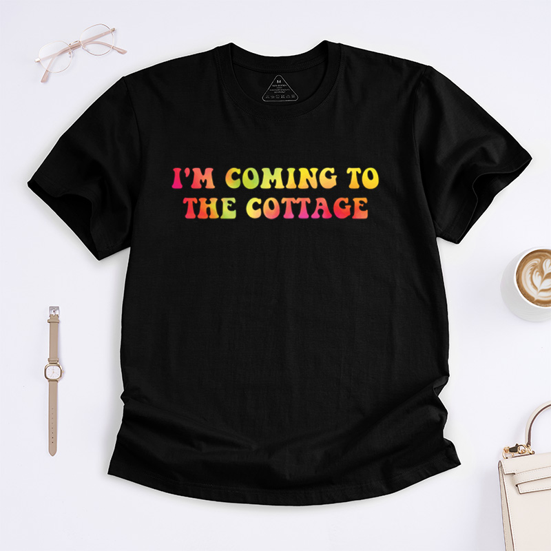 Personalized “I'm Coming to the Cottage” Hockey T-Shirt With Romance Book Movie Fans Gift