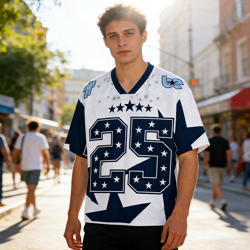 Personalized Trendy Athletic Mesh Jersey Custom Name and Number for Sports Lover