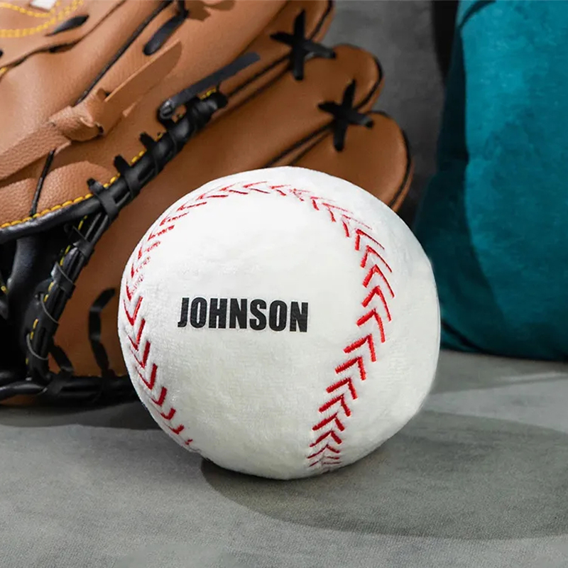 Personalized Plush Basketball Pillow with Custom Name for Sports Fans and Kids