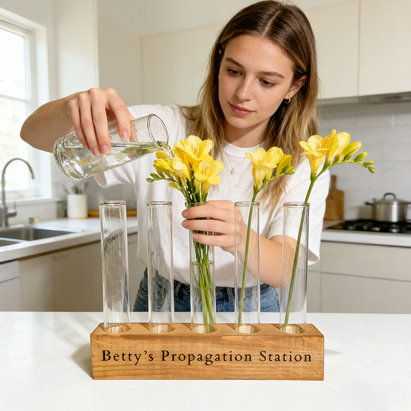 Personalized Custom Name Plant Propagation Station Custom Plant Gift for Plant Parents