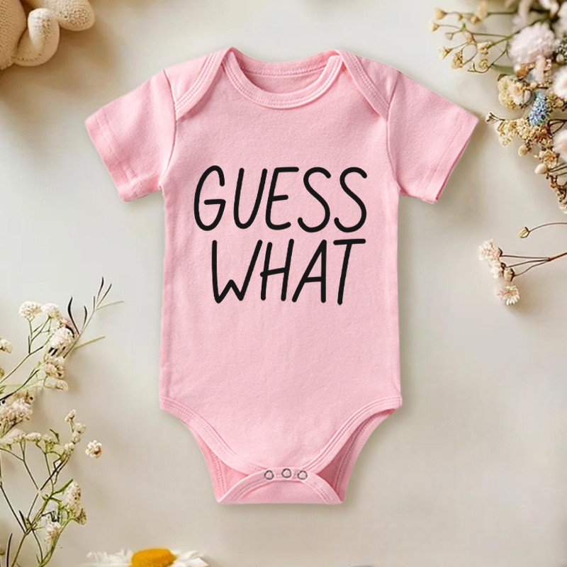 Personalized Guess What Chicken Butt Baby Baby Onesie Baby Shower Gift Double Sided Baby Onesie