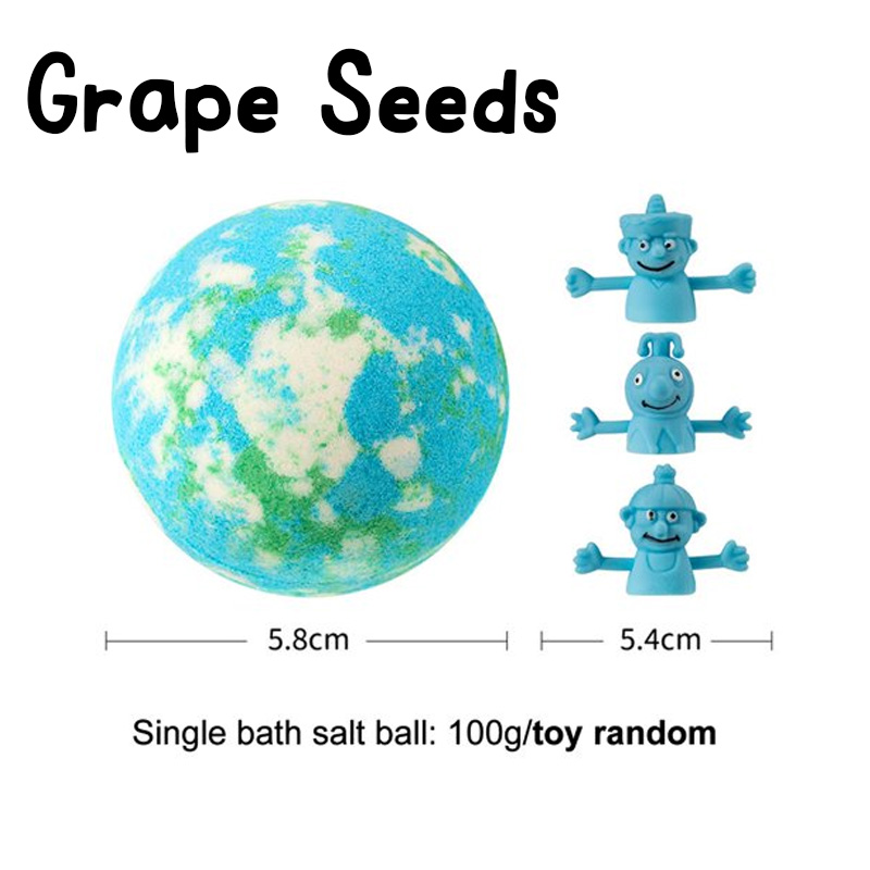 Kids Bath Bomb with Surprise Toy Fruity Scented Easter Blind Boxes with Random Different Action Figure Toys Basket Filler Sensitive Skin