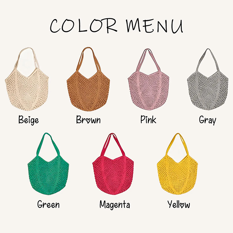 Personalized Beach Tote Bags Bridesmaid Gift Bag Crochet Beach Totes Bachelorette Party Gift Bags Wedding Party Gifts Mother's Day Gift