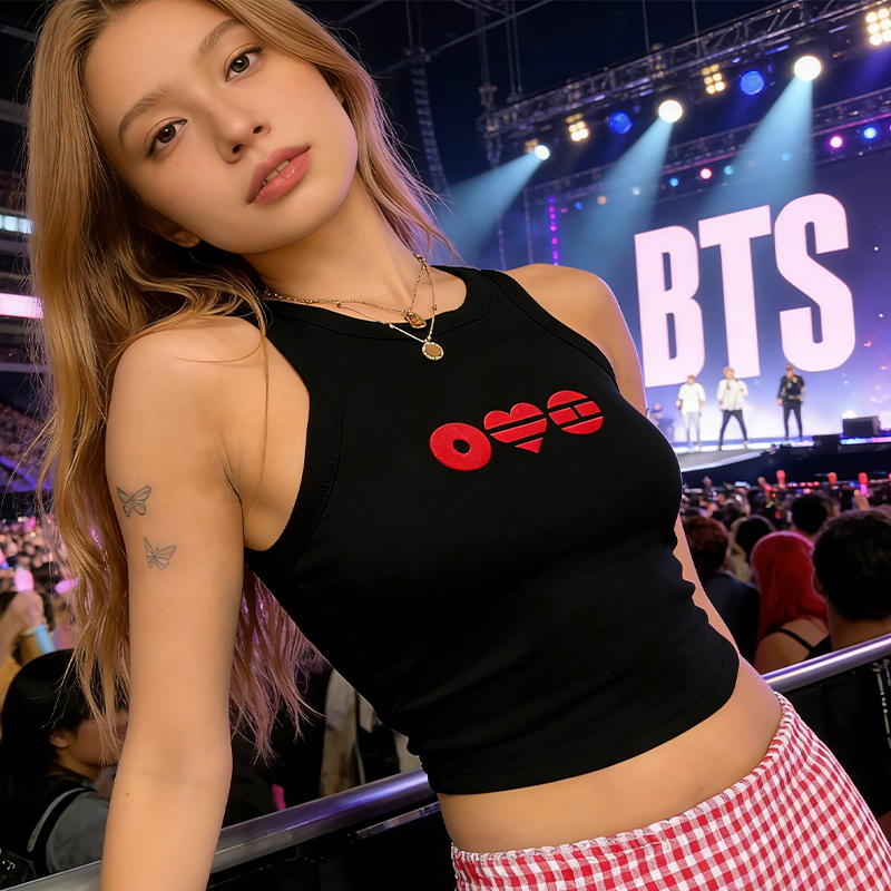 Personalized BTS World Tour Concert Crop Tank Top K-Pop Tour 2026 Tank Concert Crop Tank Top for ARMY