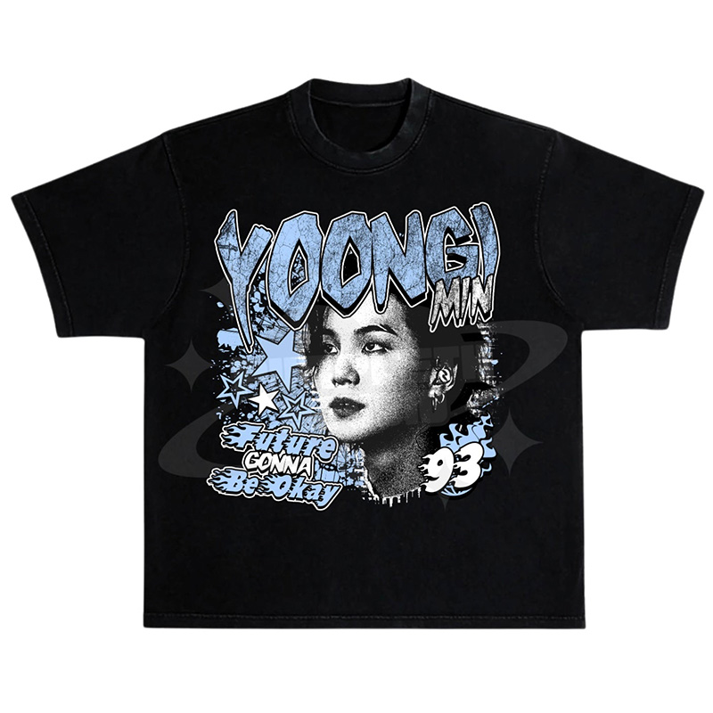 Kpop World Mature Girl Arirang World Crew Neck Washed T-Shirt Gift For Fans