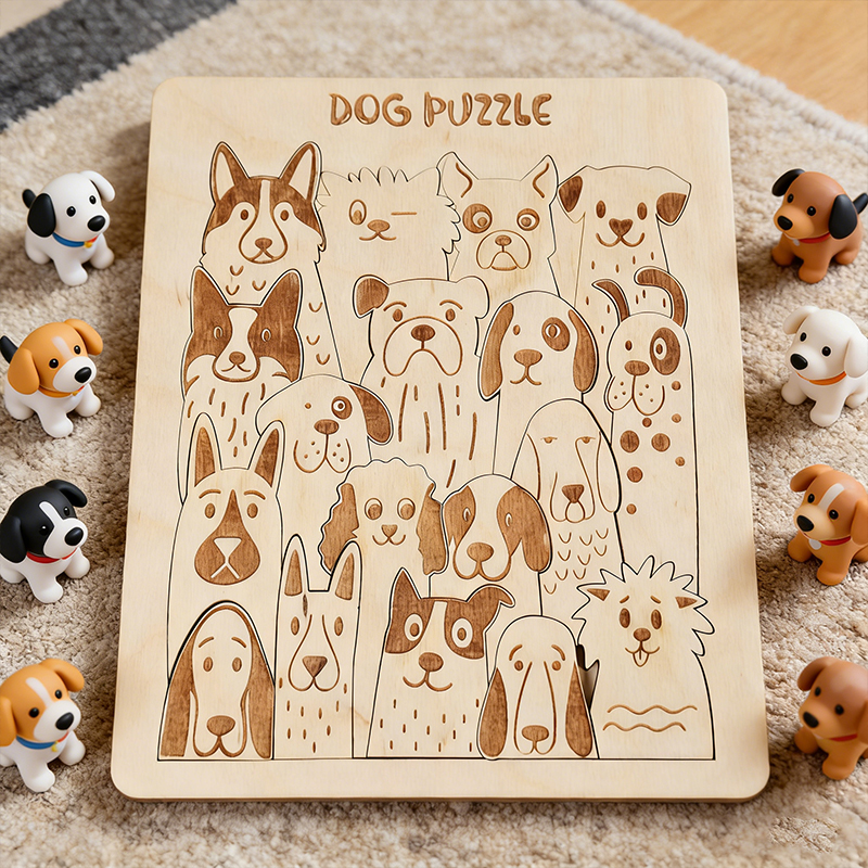 Personalized Wooden Coloring Puzzle for Kids Custom Name Fun DIY Art and Educational Gift