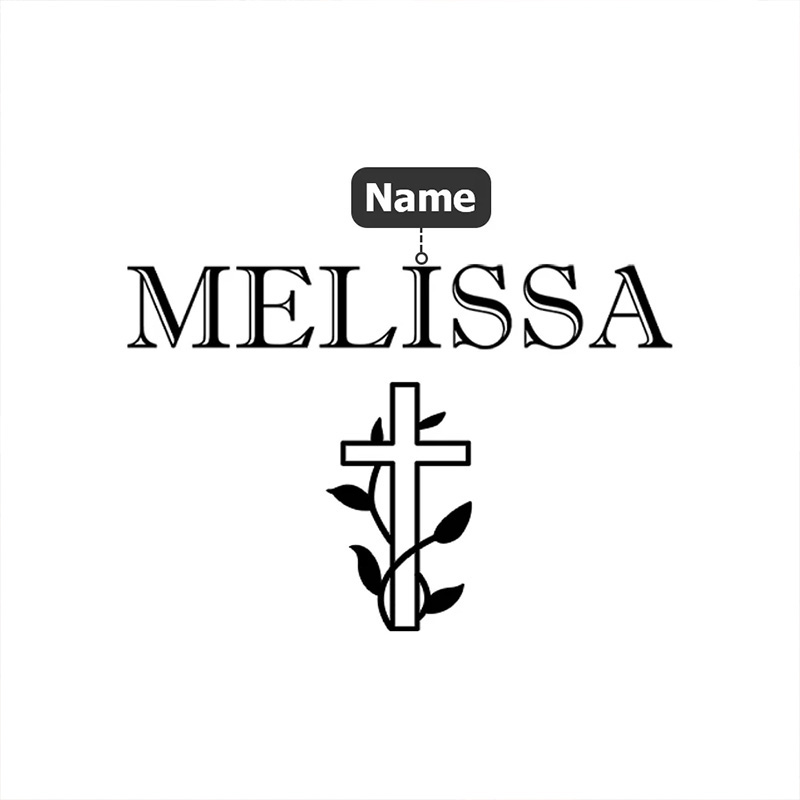 Personalized Cross Artistic Name PU Leather A5 Notebook Cover with Compartments Birthday Gift for Artist Christian