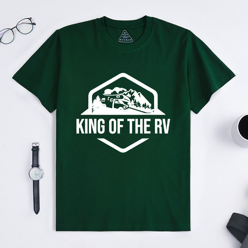 Personalized King of the Rv T-Shirt Funny Camping Shirt Rv Road Trip Gift Outdoor Camping Adventure