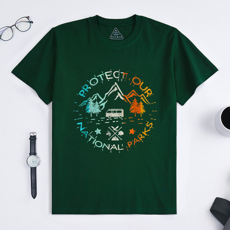 Personalized Protect Our National Parks T-Shirt Camping Hiking T-Shirt Gift for Outdoor Camping Adventure
