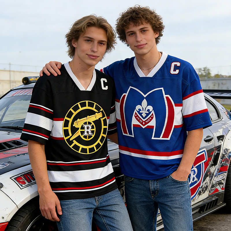 Personalized HR Hockey Jersey Custom Number and Name Back Print for Hockey Lover