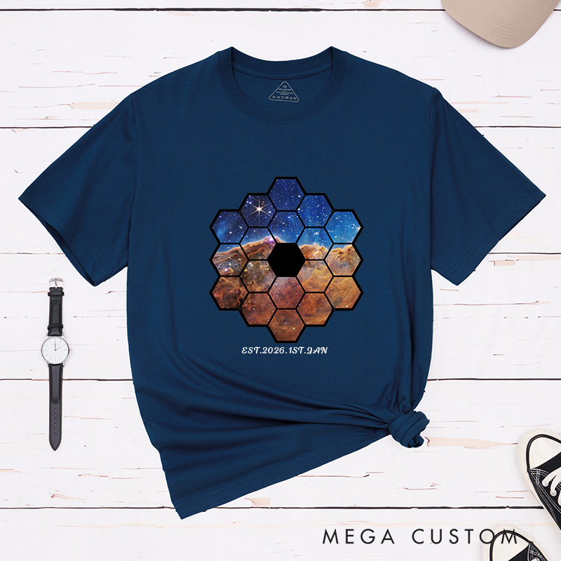Personalized Telescope Universe Photograph Astronomy Gifts Women in Science Shirt Space Lover Shirt for Geek Lover