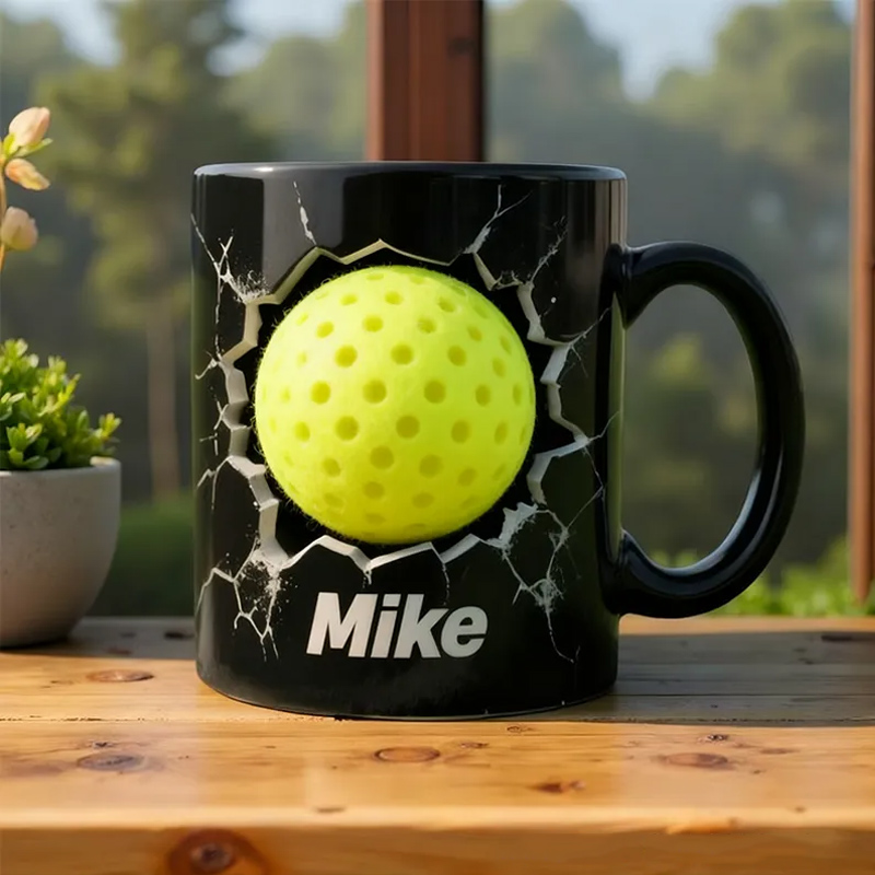 Personalized Soccer Basketball Volleyball and Golf Ball Mug with Custom Name Perfect Gift for Sports Fans and Players