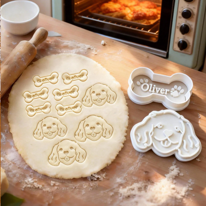Personalized Pet Face Cookie Cutter from Photo Baking Mold for Dog and Cat Lovers