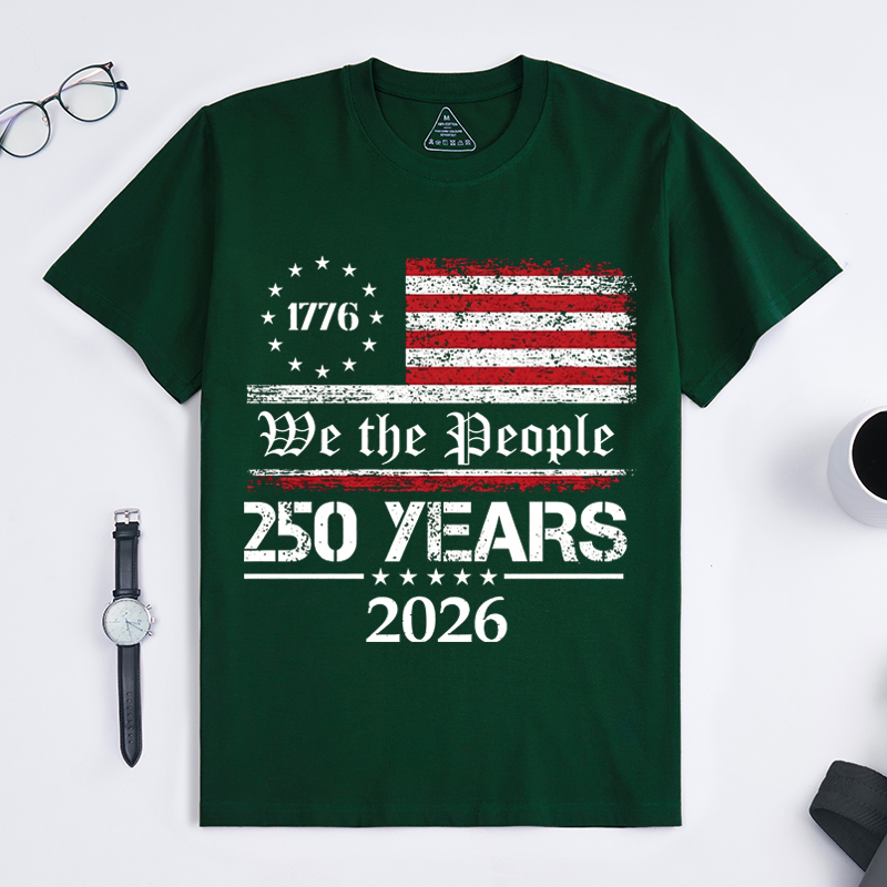 250th America Anniversary Shirt Patriotic Tee with USA Flag We The People Shirt 