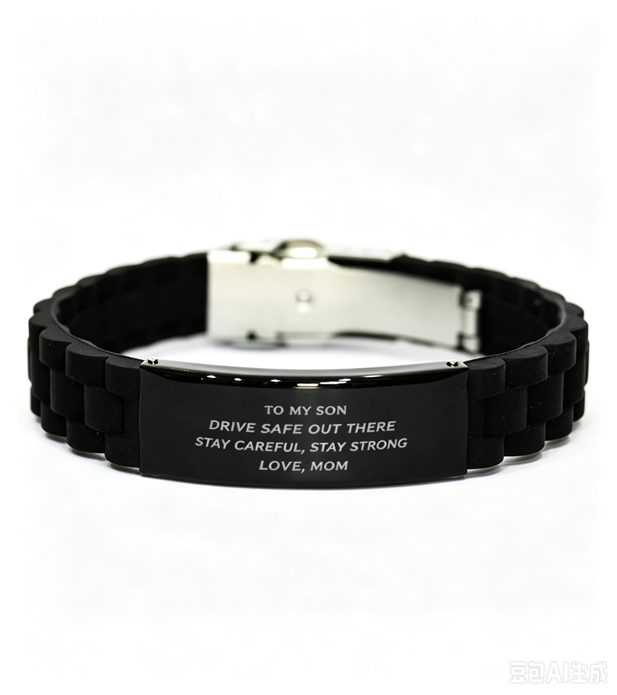 [Copy]Personalized Star of Life Medical Alert ID Bracelet Emergency Jewelry Care Gift for Breast Cancer Woman