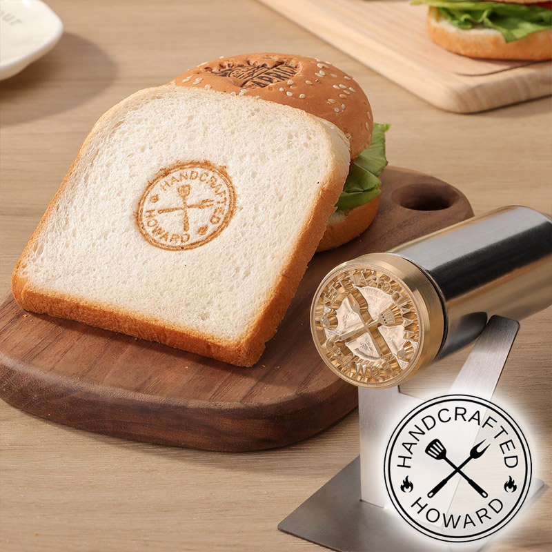 Personalized Branding Iron for Bread Custom Bread Stamp with Name Burger Branding Iron Food Branding Iron Baking Lover Gift Birthday Gift 