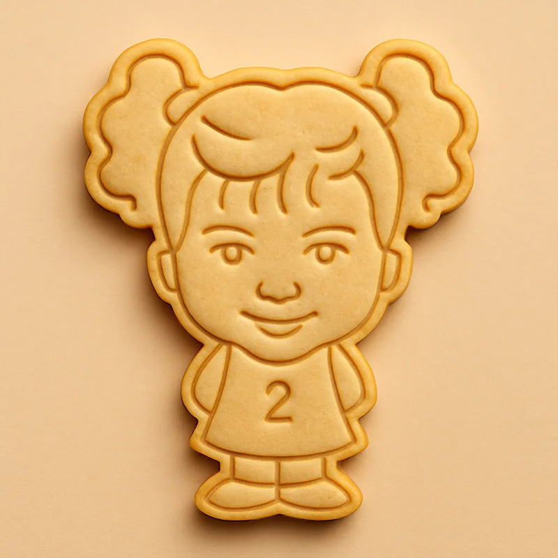 Personalized Sport Portrait Stamp With Custom Face Cookie Cutter from Photo For Birthday, Wedding, Bachelorette Party