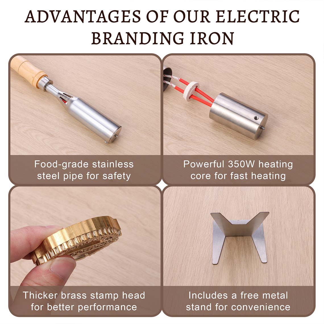 Personalized Branding Iron Stamp for Food with Name Burger Branding Stamp Hamburger Buns Branding Iron Gift for Baker Baking Lover Gift