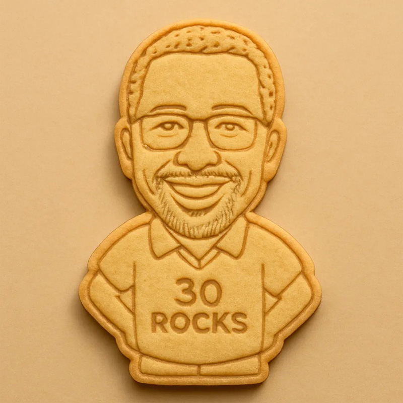 Personalized Sport Portrait Stamp With Custom Face Cookie Cutter from Photo For Birthday, Wedding, Bachelorette Party