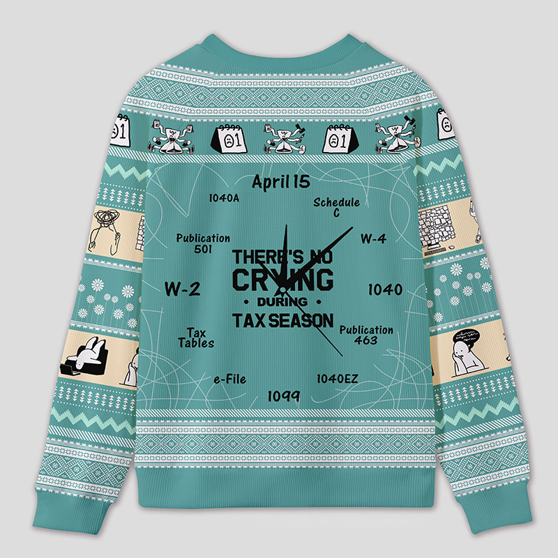 Personalized Tax Countdown Humor Ugly Sweater Office Holiday Party Gift for Accounting Pros