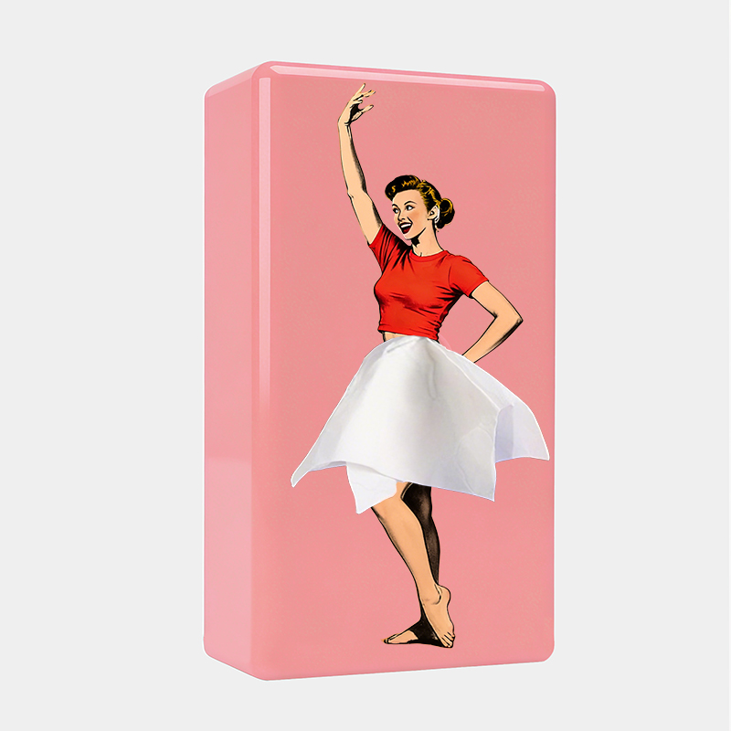 Personalized Whimsical Dancer Tissue Box Engraved Home Decor Artistic Gift for Ballet Dancers