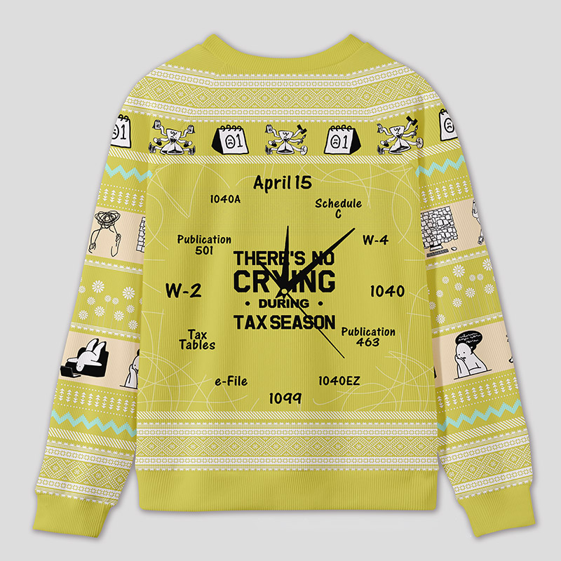 Personalized Tax Countdown Humor Ugly Sweater Office Holiday Party Gift for Accounting Pros