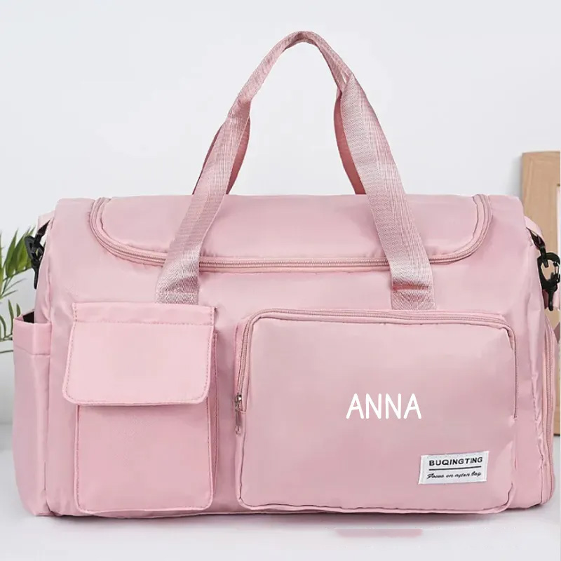 Personalized Fitness Duffel Bags Monogram Training Gym Bag with Multiple Compartments for Gym Lovers 