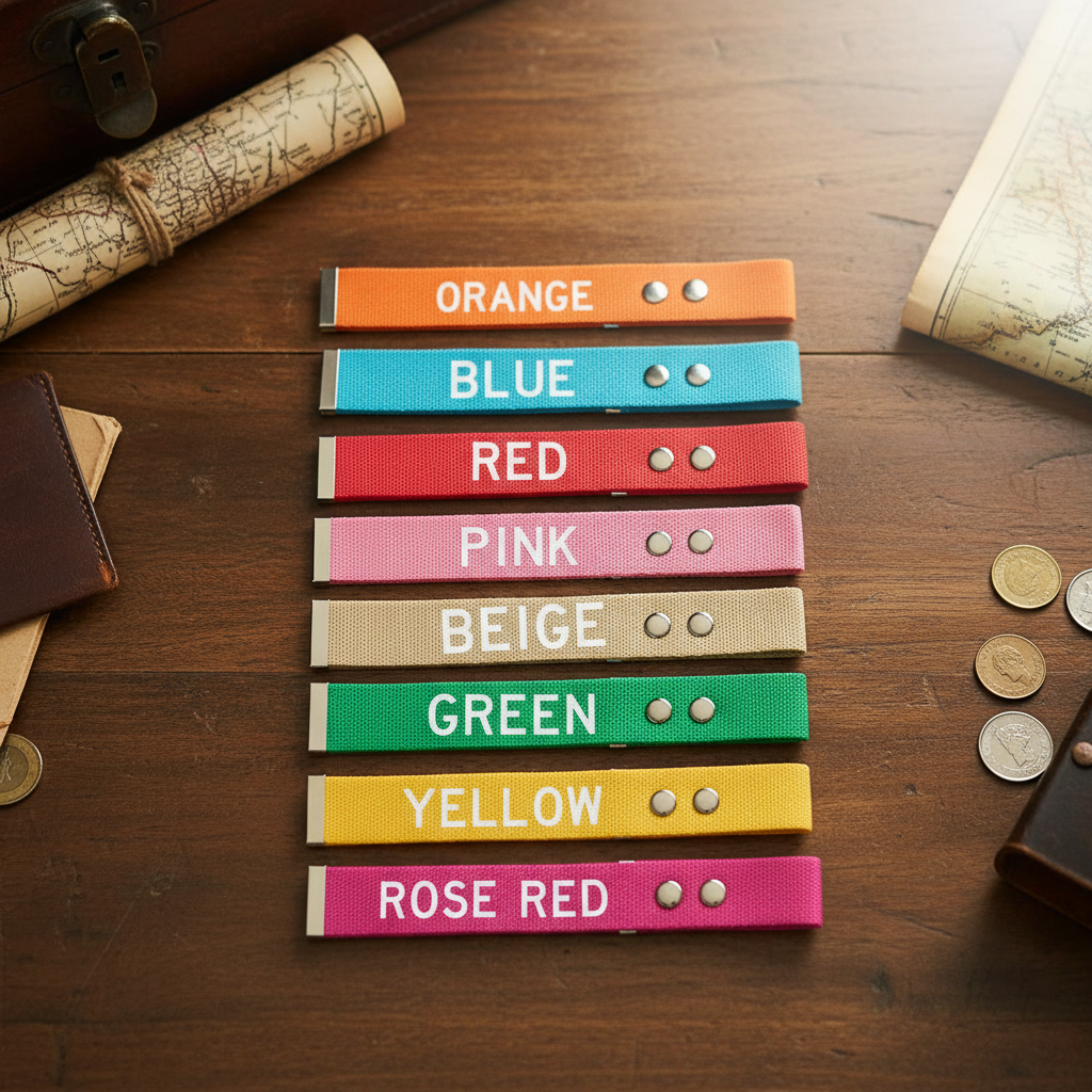 Personalized Luggage Tag & Handle Wrap Vibrant Travel ID Belt Customized Name ID Suitcase Travel School Bag Tag Traveler's gift Can use Logo