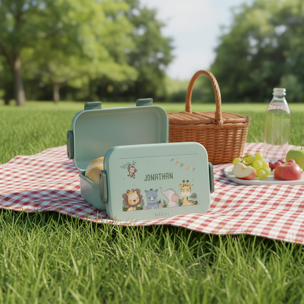 Personalized Mepal Lunchbox Animal World Lunchbox for Girls and Boys Personalized Birthday Gift School Enrollment Gift for kids