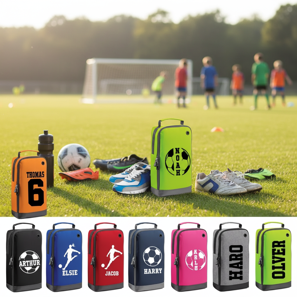 Personalised Football Boot Bag with Name Custom Football Bag for Kids Soccer Boot Gym Kit Bags Soccer Bag Customised Football Lover Gift for kids