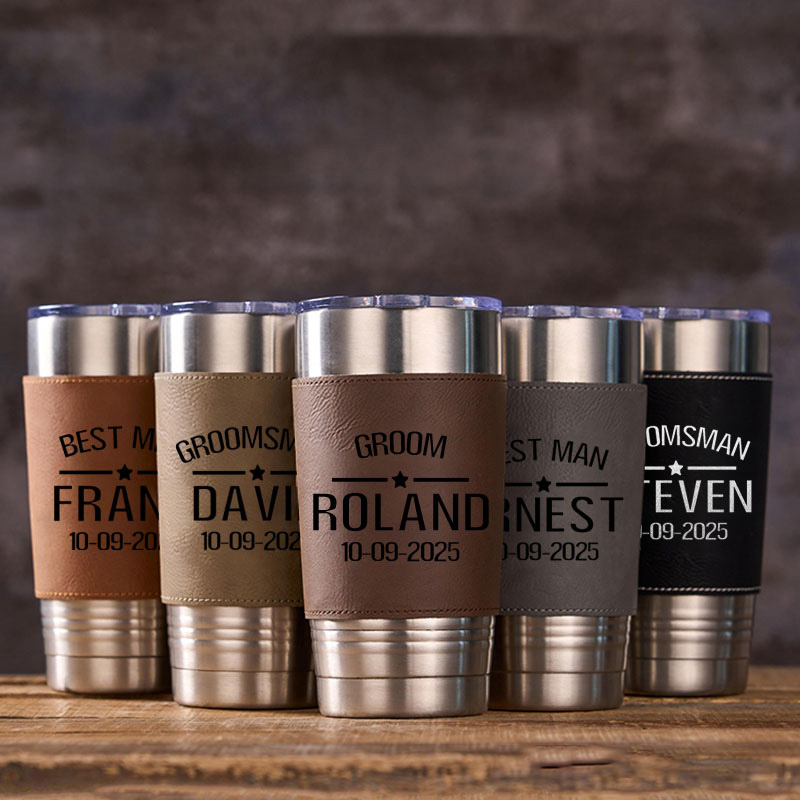 Personalized Groomsmen Gifts Tumbler 20oz Groomsmen Coffee Mugs for Men Groomsman Gift Best Man Gift Bachelor Gift Tumbler for Him