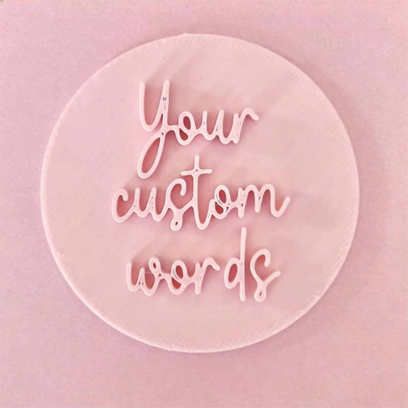 Personalized M&S Cookie Cutter Fondant Stamp Embosser Custom Biscuits Cupcake Topper M and S Birthday Baby Shower