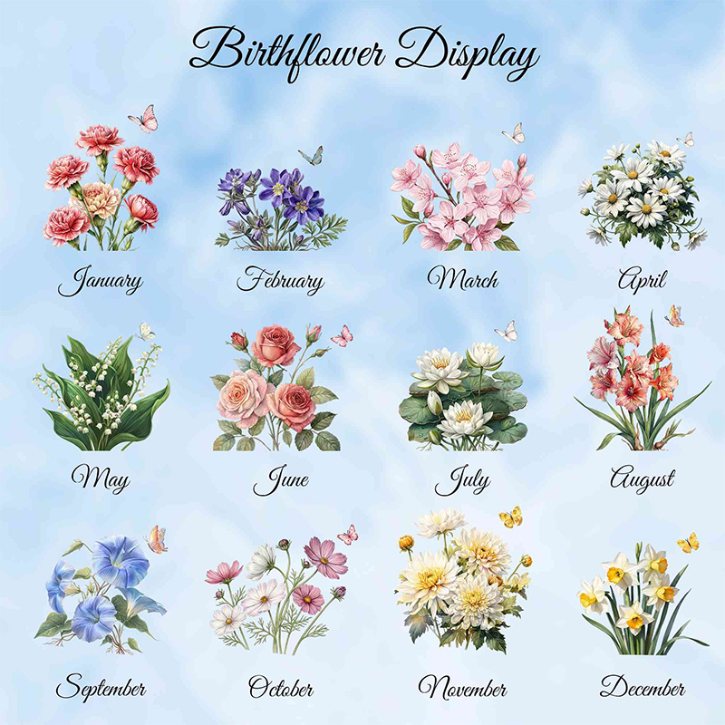 Personalized Name Birth Flower Striped Makeup Bag with Tassel Zipper, Canvas Toiletry Pouch, Birthday/Wedding Gift for Her/Mom/Bridesmaids/Women