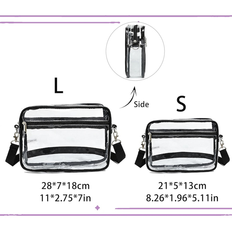 Kpop Clear Criossbody Bag-Stadium Approved Concert Crossbody Bag-Kpop Fan Gift