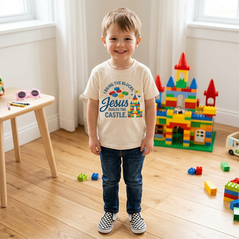 I Bring The Blocks Jesus Builds The Castle Colorful Building Bricks Ch