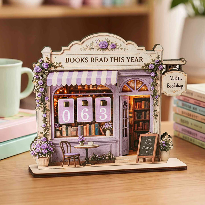 Personalized Books Read This Year Counter Vintage Book Read Tracker Floral Book Lover Gift