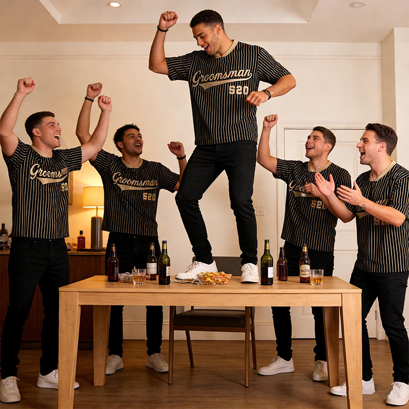 Personalized Groom & Groomsmen Jersey Shirt Bachelor Party Jersey Personalized Name and Number Jersey Groomsmen Proposal Best Man Gift For Him