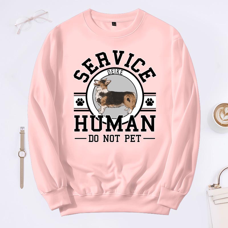 Personalized Dog Lover Service Human Classic Sweatshirts