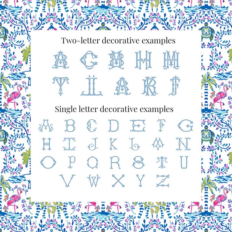 Monogrammed Mahjong Tile Bag Chinoiserie Travel Pouch Pagoda Print