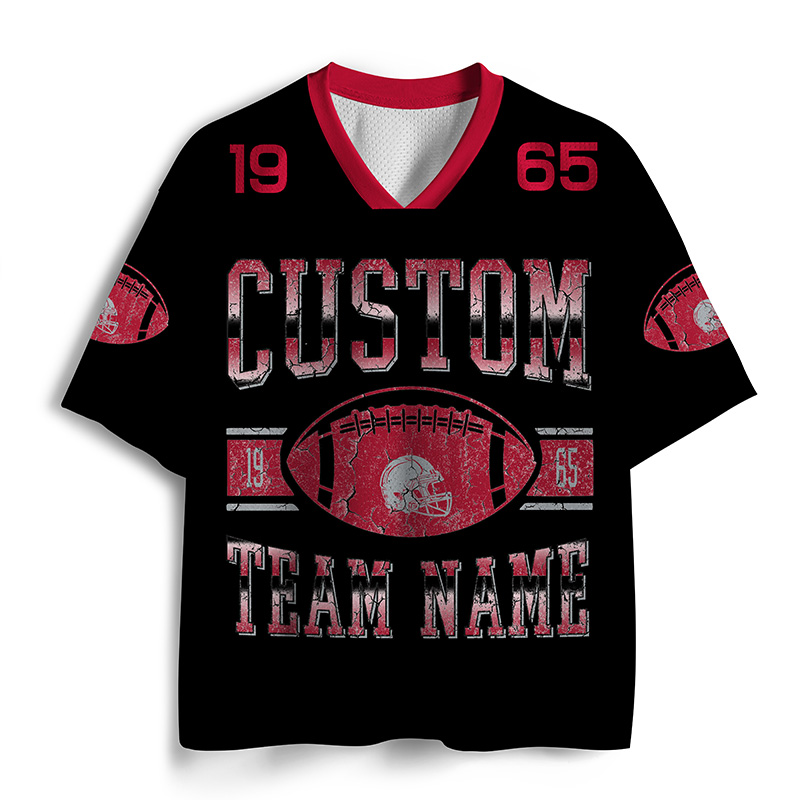 Personalized Football Mesh Jersey New England Football with Custom Team Name and Number