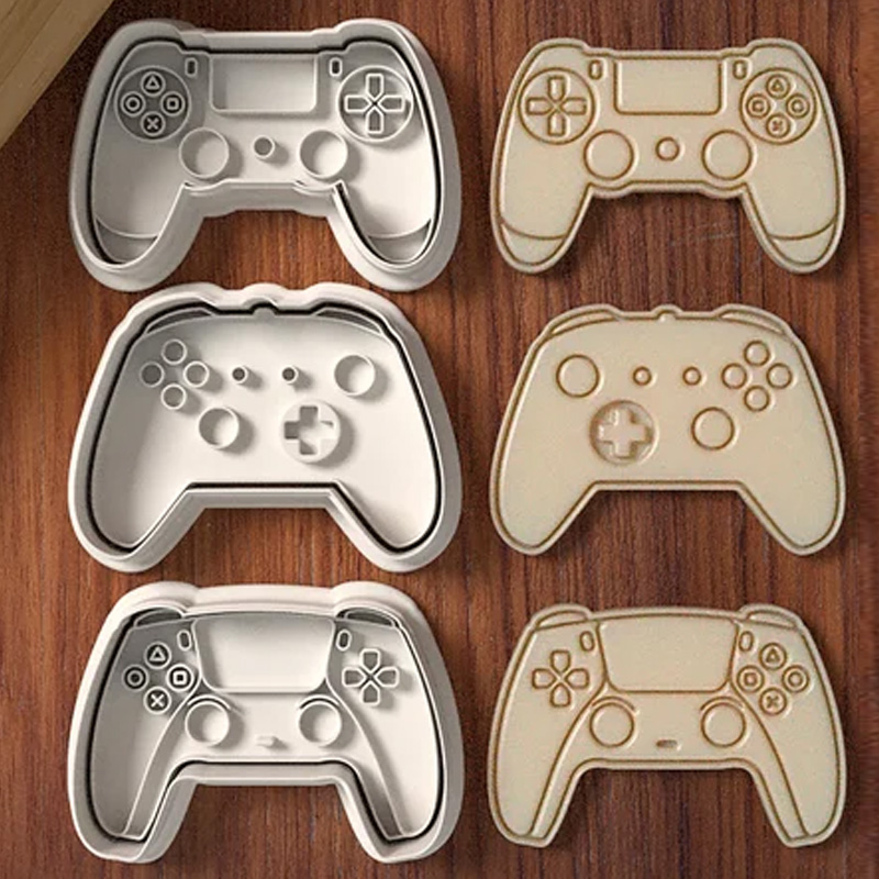 Personalized Game Controller Cookie Cutter 3D Printed Baking Supplies Fondant Tool Craft Stamp for Gamer Geek Lover
