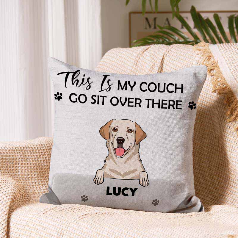 Personalized Dog Lover this is My Couch Throw Pillows