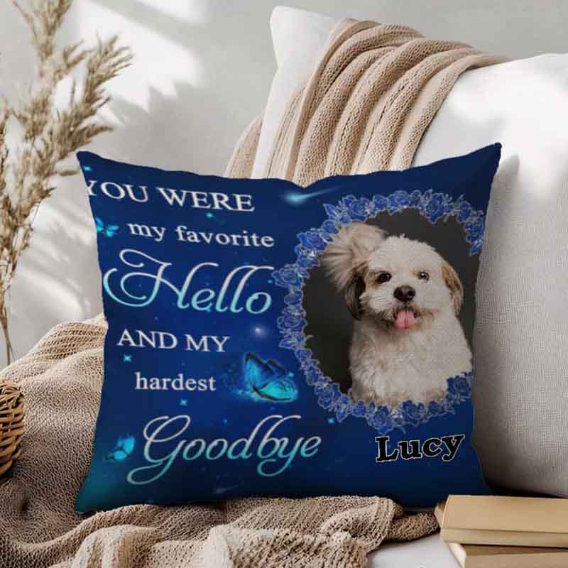 Personalized Dog Lover a Big Piece of My Heart Throw Pillows